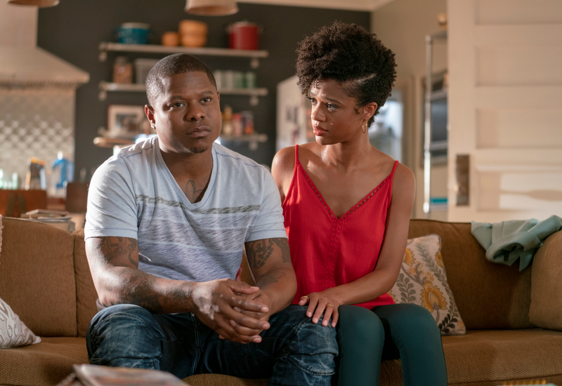 Jason Mitchell and Tiffany Boone